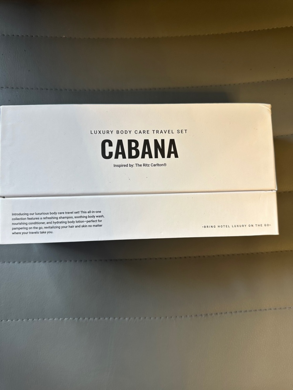 Hotel Collection Cabana Body Care Set - White & Brown Bottles